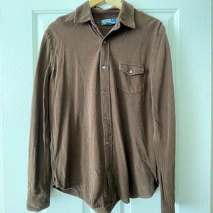 Ralph Lauren Brown Long Sleeve Polo